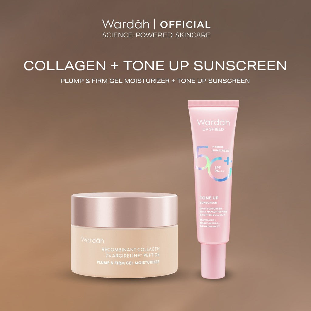 [TASYA FARASYA APPROVED!] Wardah Plump & Firm Recombinant Collagen + 2% Argireline Peptide Gel Moisturizer 30g - Pelembab Skin Care Wajah - Skincare