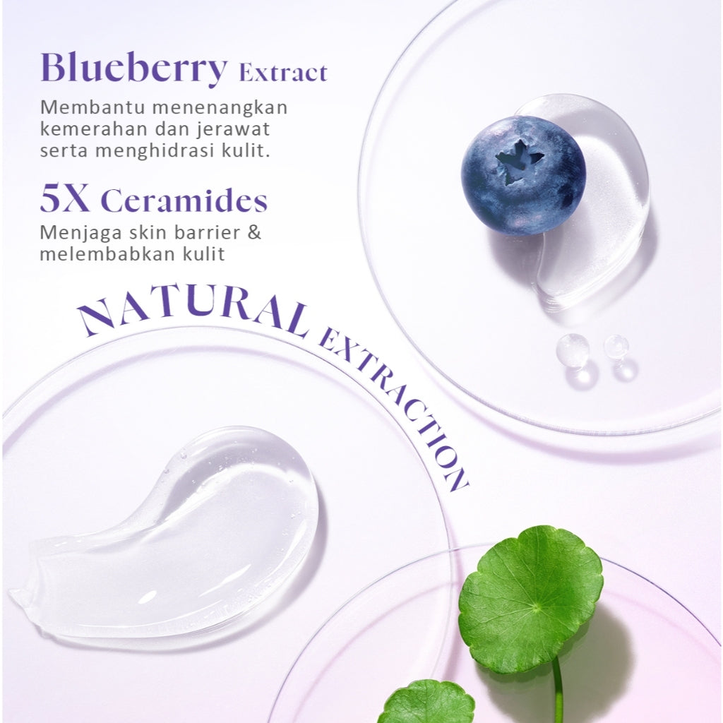 [Big Size]Glad2Glow Blueberry Ceramide Low pH Gel Cleanser 150ml facial wash skincare face wash sabun cuci muka cleansing balm exfoliating exfoliasi wajah sabun muka pembersih wajah Memperbaiki penghalang kulit tetap terhidrasi wajah bersih