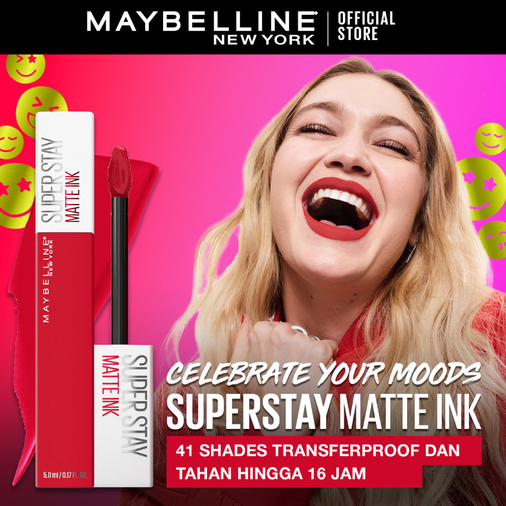 MAYBELLINE OFFICIAL Paket Hemat Superstay Matte Ink 2 pcs Ombre Set Lipstick - Long Lasting Lipstick Matte Waterproof Transferproof Lipstik