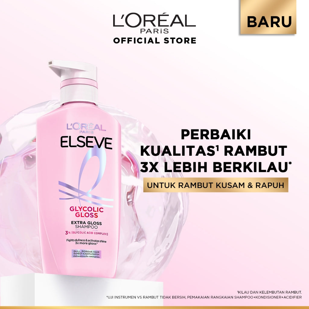 L'Oreal Paris Elseve Glycolic Gloss Shampoo 400mL