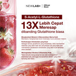 [FREE GIFT New Launch]  NEWLAB Brightlogy GlutaColl-5500 - PRO | Collagen Glutathione Drink | 13X Efektif Kulit Cerah & Sehat | S-Acetyl-L-Glutathione|Efektif Memutihkan 13X|14 - 28 Sachet