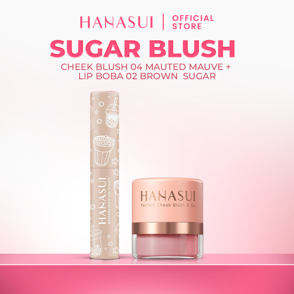 Hanasui Perfect Cheek Blush & Go Powder - Blush On Powder Natural Radiant Finish Melembabkan Cerah Antioksidan