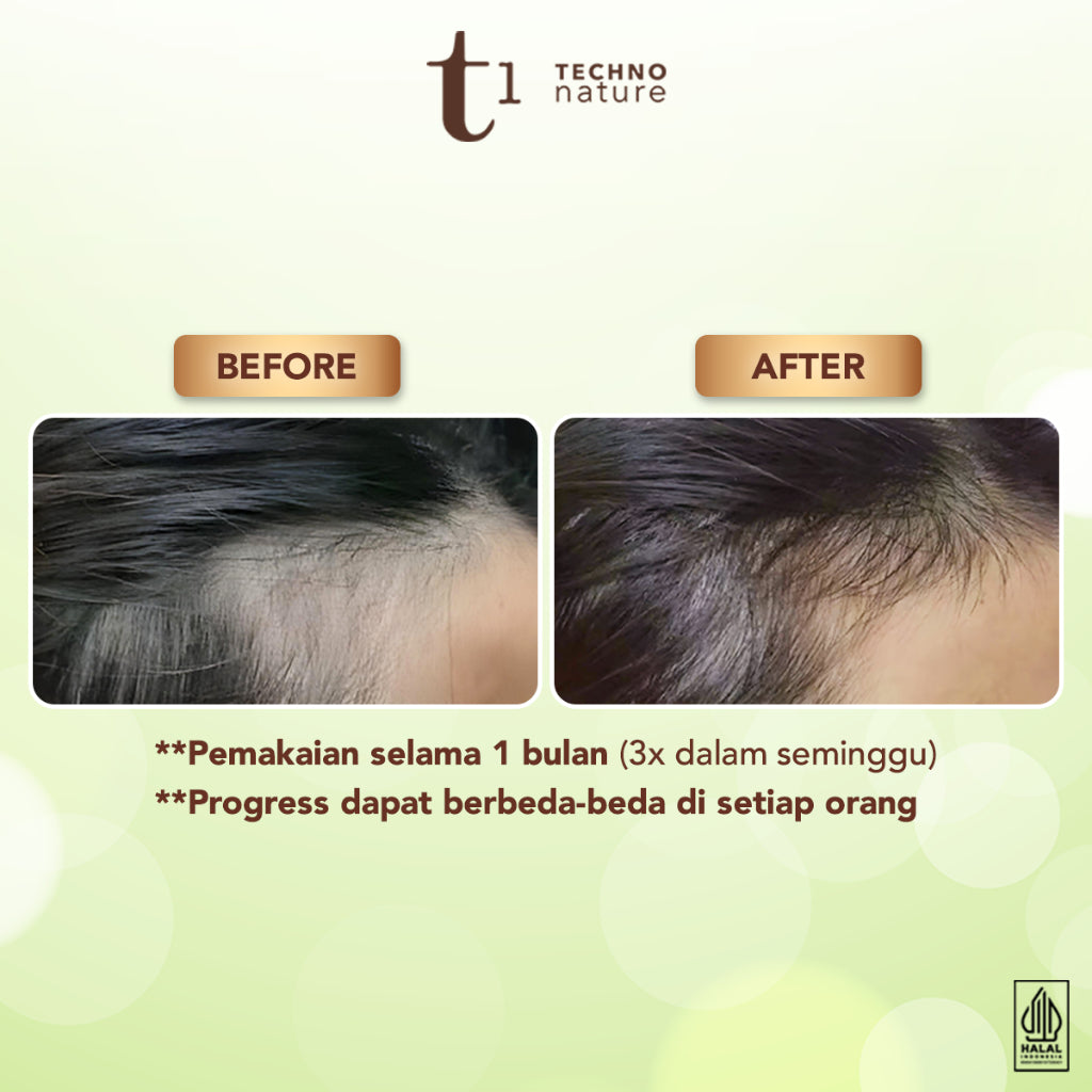 PAKET ISI 3 - Makarizo T1 Techno Nature Equalizer Shampoo & Conditioner 180 mL + Rosemary Scalp & Hair Oil 40mL