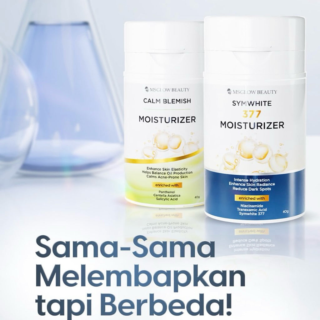 MS GLOW MOISTURIZER SYMWHITE 377 / CALM BLEMISH  /  BLACK DIAMOND
