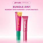 Glowshopy Bundle 2in1 Sun Buddies Lip SPF + Sunscreen 100ml - Melindungi dari sinar UVB dan UVA, Menjaga bibir tetap lembap, lembut, dan sehat, Kilau natural untuk bibir lembut dan tampak sehat sepanjang hari