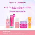 [SPECIAL 11.11] [MUST HAVE] GLOW COMPLETE KIT EMINA BRIGHT STUFF ISI 5 (Micellar Water, Face Wash, Toner, Serum, Moisturizing Cream)