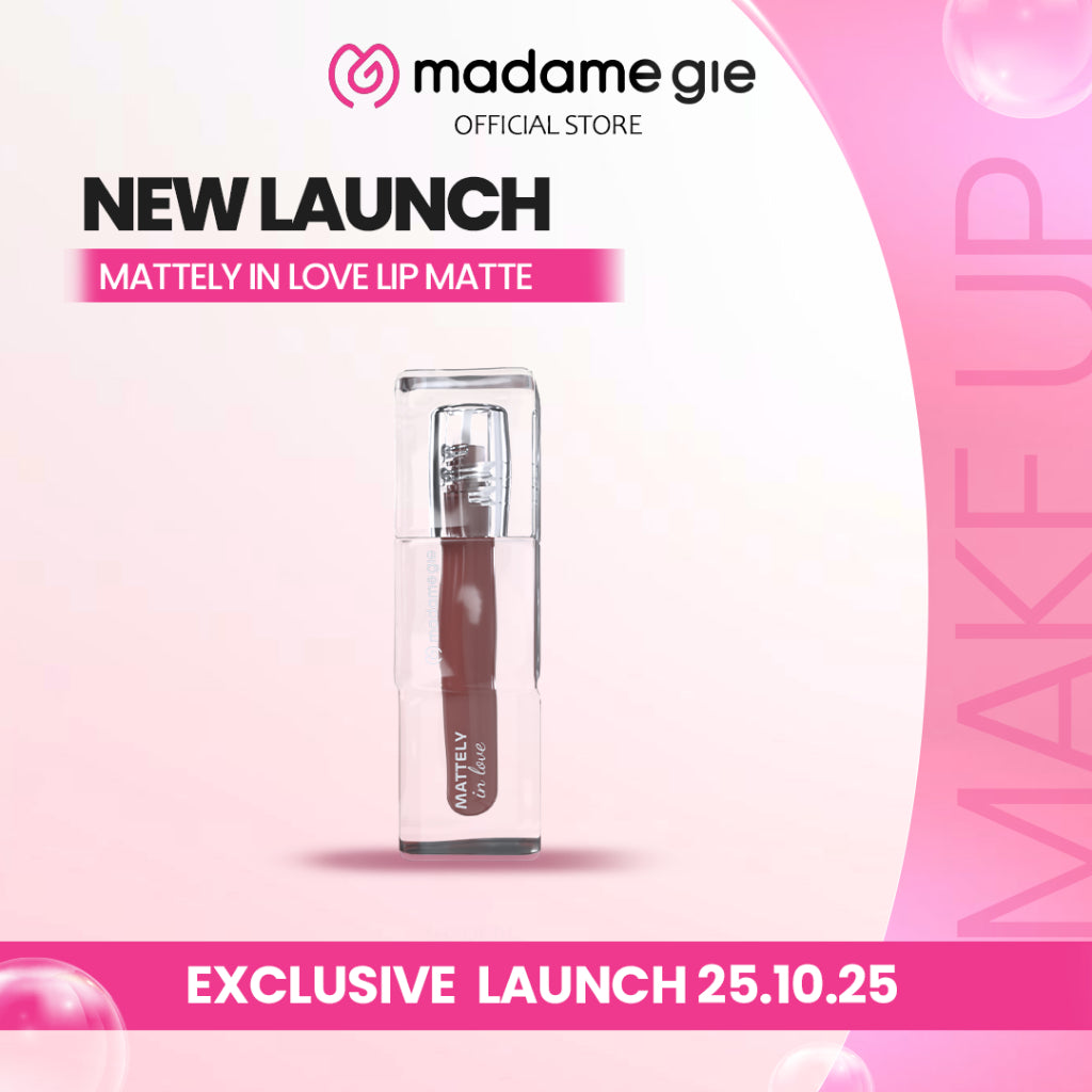 [LS] [NEW LAUNCH] Madame Gie Mattely In Love Lip Matte - MakeUp Lipmatte | Lip Matte Transferproof & Lightweight Comfort | Soft Matte Finish | Lip Matte Lembap Tahan Lama & Non-Sticky