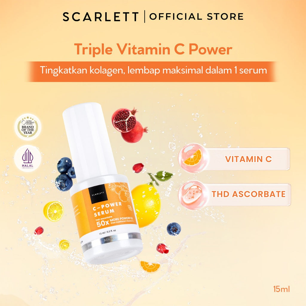SCARLETT Face Care Satuan ( Facial Wash, Toner, Serum, Moisturizer, Face Mist, Peeling gel, Sunscreen, Face Mask ) - Brightly Ever After / Acne / Age Delay Mencerahkan , Menghilangkan Jerawat , Mencegah Penuaan Dini