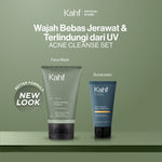 [KAHF BUNDLE 2IN1 PAKET PERAWATAN WAJAH : BEBAS JERAWAT & TERLINDUNGI UV] Paket Face Care Expert Complete Kit (Face Wash + Sunscreen Moisturizer) - Suitable for Daily Use