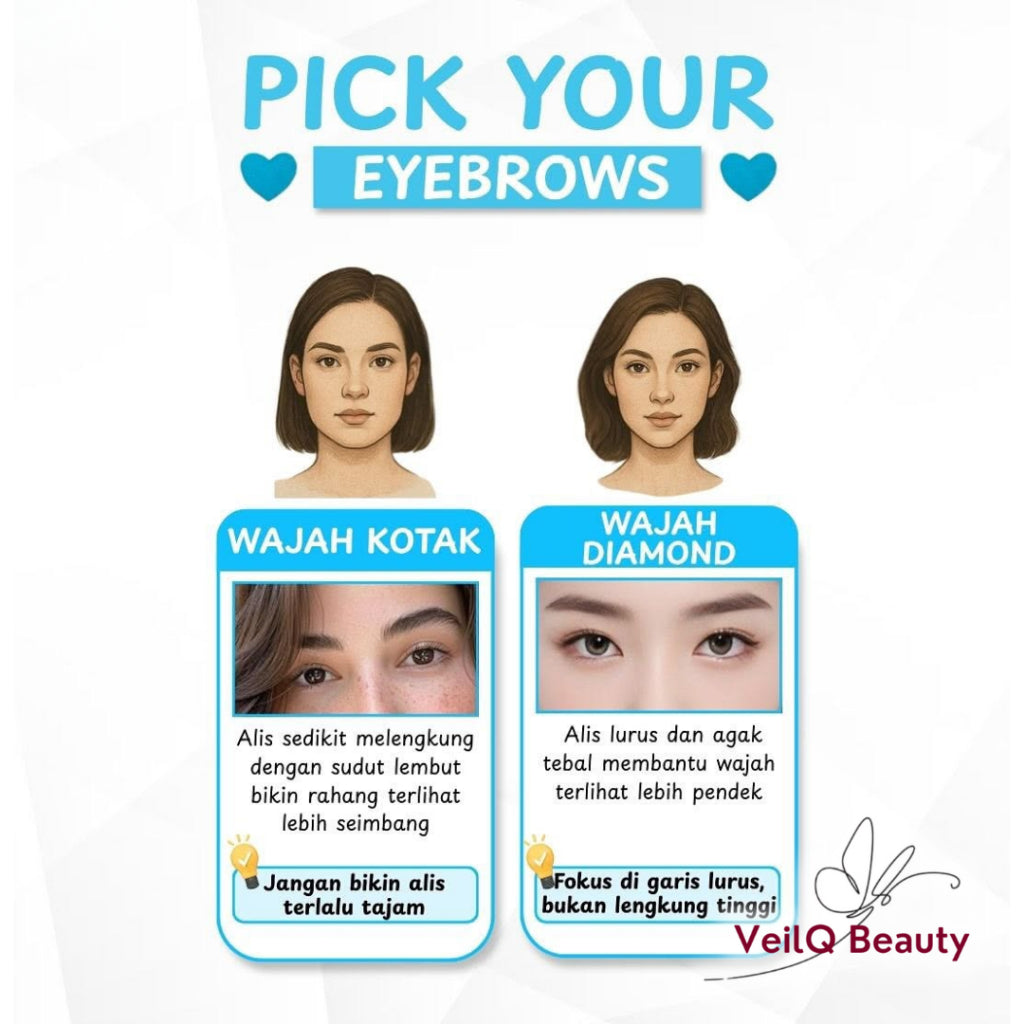 QL Eye Mascara Dramatic Eyeliner Eyebrow Waterproof Pencil Curling 2 Steps