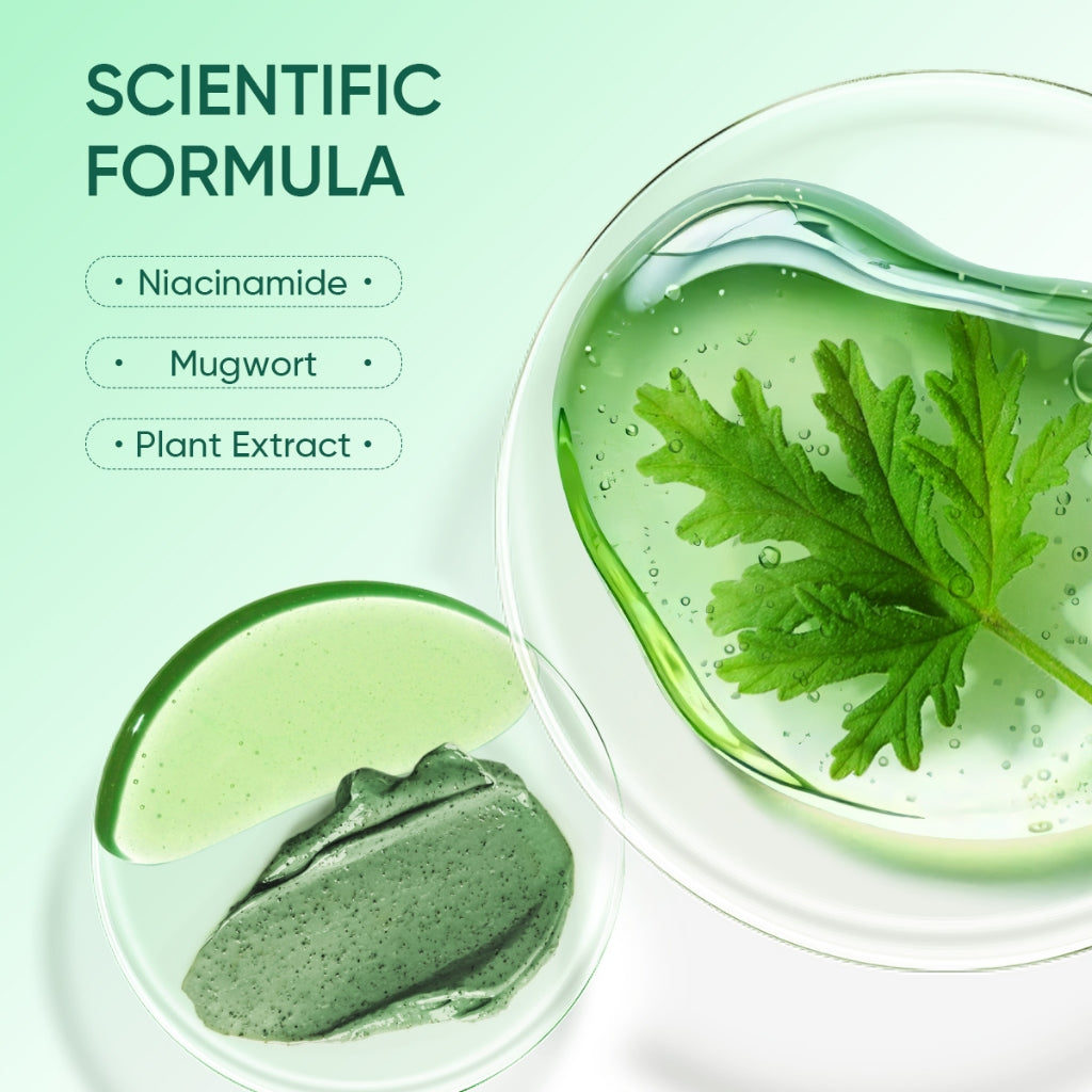 ELFORMULA Bundle 2pcs Intensive Pore Clarifying Mugwort Mask - Clay Mask Mud Mask Acne Pembersih Pori-pori Pores Eksfoliasi Wash off masker