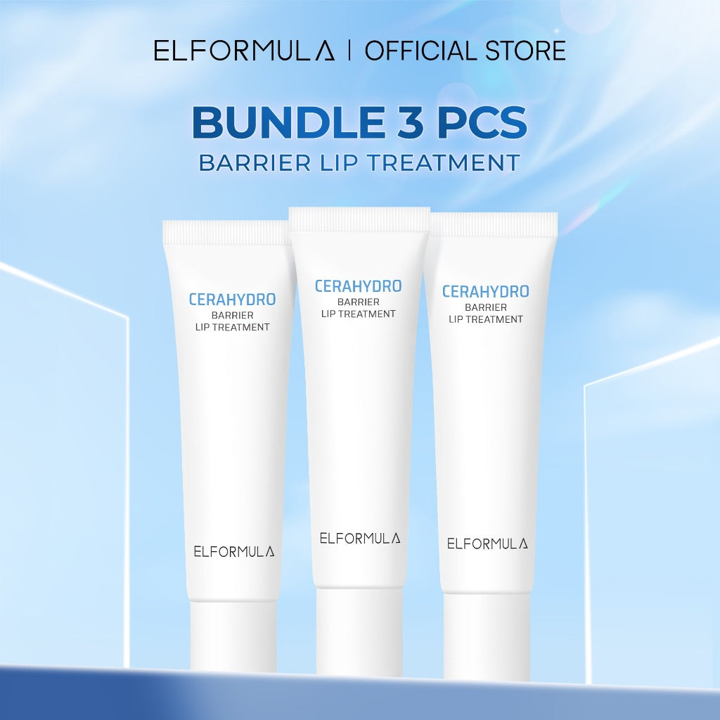 ELFORMULA Cerahydro Barrier Lip Treatment - Lipbalm Lip Serum Lip Rescue Lip Care Lip Oil Pelembab Mencerahkan Bibir dengan Ceramide Hyaluronic Acid & Peptides Bibir Hitam Menjadi Pink Sehat Glossy Plump