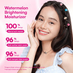 Glowsophy Watermelon Brightening Moisturizer Gel 100ml - Pelembab Wajah Ringan Mencerahkan Kulit dan Meratakan Warna Kulit Kusam Krim Siang dan Malam Perawatan Kulit Ekstrak Watermelon Pelembab Esensi Wajah Perawatan Kulit Pembersih