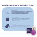 Raisu Brightening Soap Bar (Niacinamide) - Sabun Pencerah Kulit 1pc 50gr