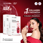 [FREE GIFT New Launch]  NEWLAB Brightlogy GlutaColl-5500 - PRO | Collagen Glutathione Drink | 13X Efektif Kulit Cerah & Sehat | S-Acetyl-L-Glutathione|Efektif Memutihkan 13X|14 - 28 Sachet