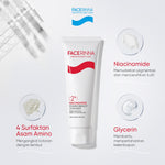 FACERINNA 2% Niacinamide Power Bright Cleanser 70ml / 120ml | Sabun Cuci Muka Mencerahkan Wajah Melembabkan kelembaban | Sabun Muka Pembersih Wajah Facial Wash Brightening Skincare Face Wash Glowing, Anti-Acne, Exfoliating | Gentle Amino Formula