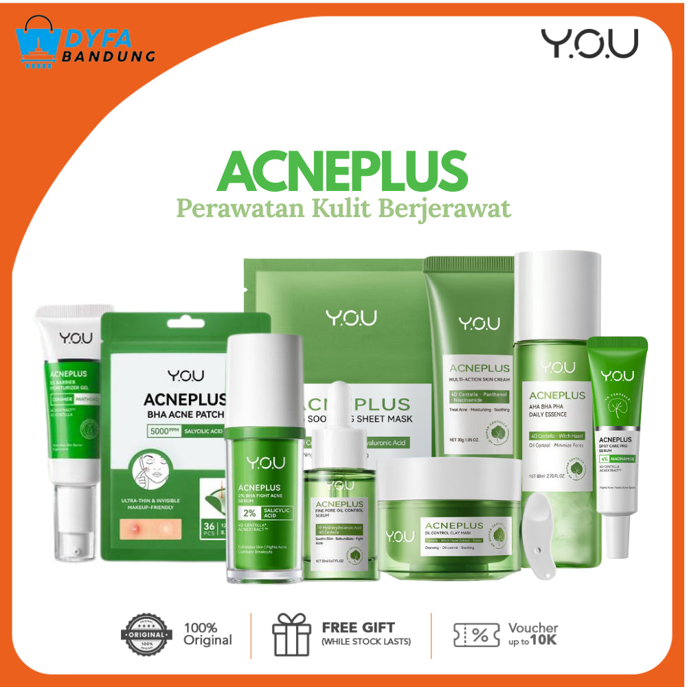 Y.O.U AcnePlus Series | Spot Care | Skin Cream | Gentle Cleansing | Fine Pore Serum | AHA BHA PHA Daily Essence | Moisturizer Gel | New Soothing Toner | Acne Patch