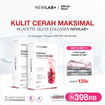 [FREE GIFT New Launch]  NEWLAB Brightlogy GlutaColl-5500 - PRO | Collagen Glutathione Drink | 13X Efektif Kulit Cerah & Sehat | S-Acetyl-L-Glutathione|Efektif Memutihkan 13X|14 - 28 Sachet