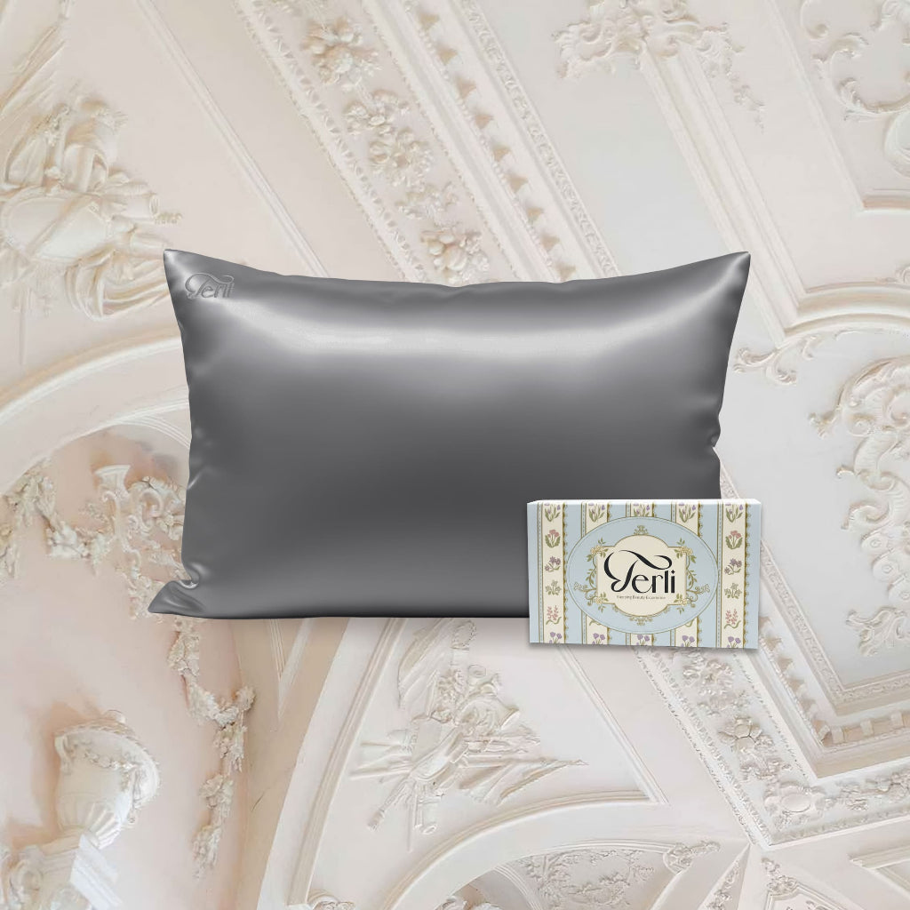 Sarung Bantal Cinta PREMIUM Satin Silk Adem Halus Soulmate Bedsheet King Size Pillowcase Terli Beauty Sarung Bantal Jumbo