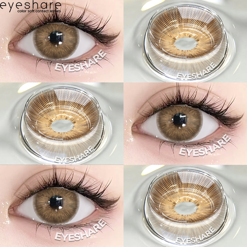 Eyeshare Softlens Minus 14.2MM PATTAYA BROWN Softlen Brown Lensa Kontak
