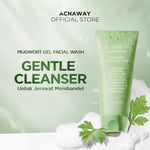 ACNAWAY Mugwort Gel Facial Wash - Acne Friendly Gentle Cleanser Sabun Cuci Muka Untuk Kulit Berjerawat Sensitif Wajah Bersih Tidak Kering Face Wash Sabun Muka Oil Control Fungal Acne Safe Skincare Daily Cleanser All Skin Type Facewash Pembersih Wajah