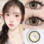 Softlens Minus (0.00s/d - 6.00) Mysticeyes Softlens Dawn Brown/Dawn grey Softlens14.5mm freelenscase