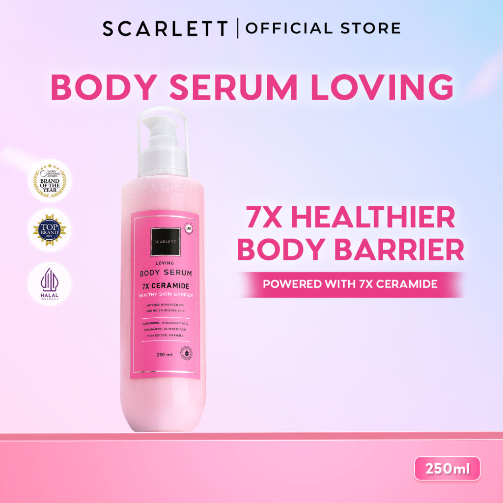 SCARLETT Body Care All Series - Body Scrub, Shower Scrub, Shower Gel, Body Serum, Body Lotion, Body Cream, Tube | Perawatan Tubuh Mencerahkan Melembutkan Eksfoliasi Kulit Melembabkan Kulit, Kulit Sehat Cerah Bersinar Wangi Seharian