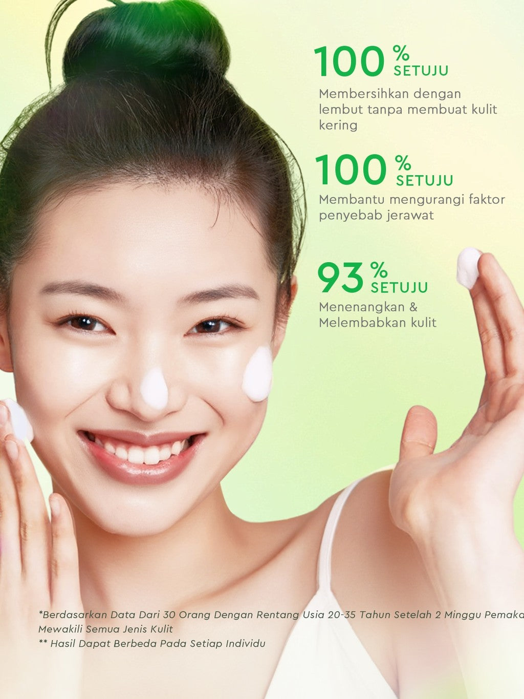 Glad2Glow Centella Salicylic Acid Acne Gel Cleanser  facial wash skincare face wash sabun cuci muka cleansing balm exfoliating exfoliasi wajah sabun muka pembersih wajah merawat serta membantu menenangkan jerawat g2glow official store