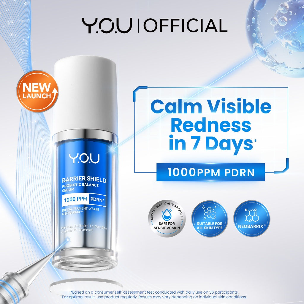 [NEW] Y.O.U BARRIER SHIELD Probiotic Balance Serum 20 ml | Barrier Serum PDRN Glass Skin | 1000pm PDRN | Microbiome | Serum PDRN