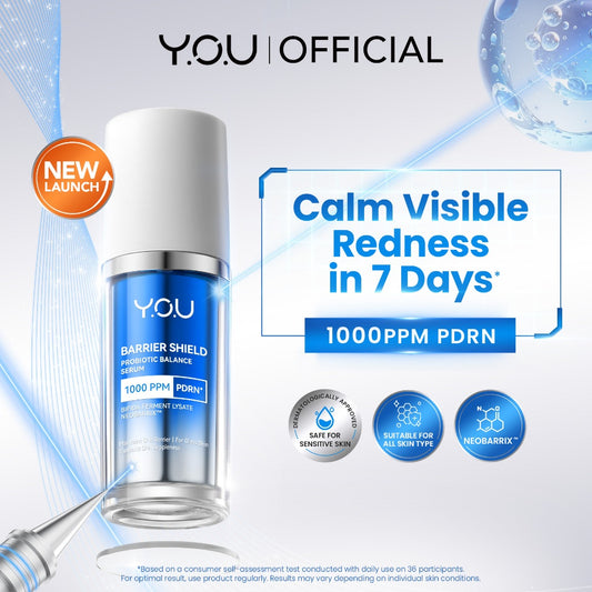 [NEW] Y.O.U BARRIER SHIELD Probiotic Balance Serum 20 ml | Barrier Serum PDRN Glass Skin | 1000pm PDRN | Microbiome | Serum PDRN