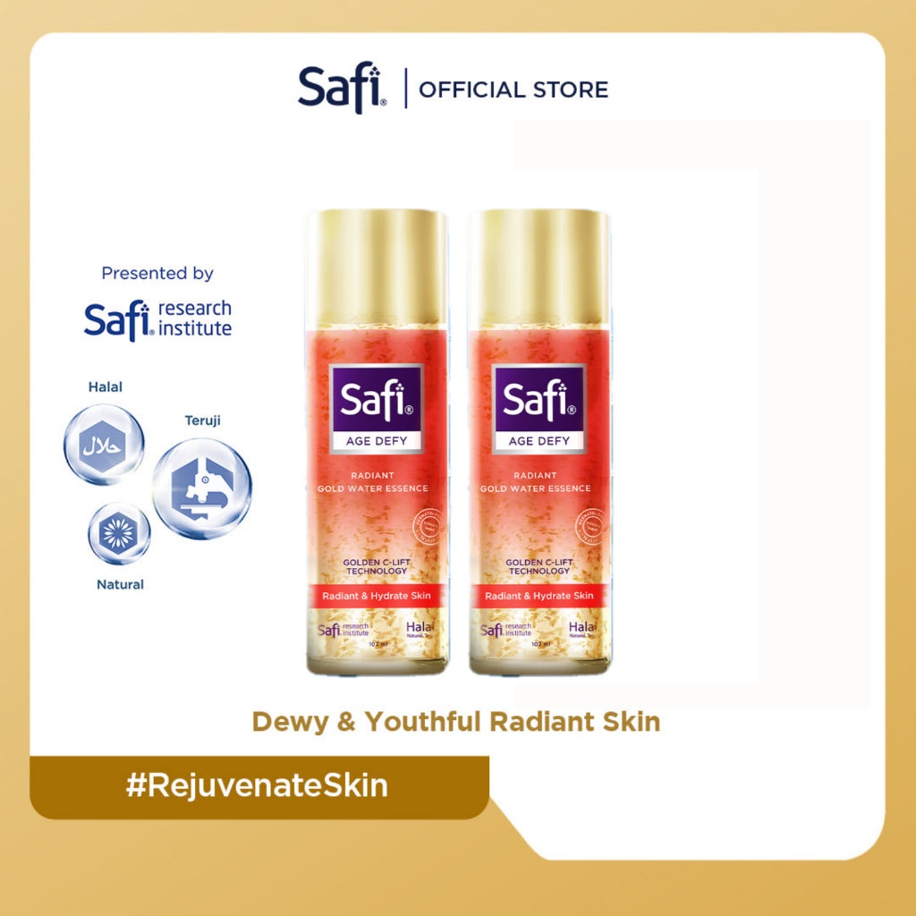 TWINPACK - Safi Age Defy Radiant Gold Water Essence 102 ml - Perawatan Wajah