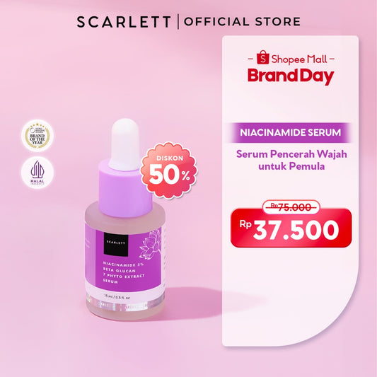 Scarlett Whitening Niacinamide 5% Beta Glucan 7 Phyto  Extract Serum