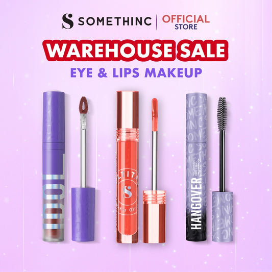 [WAREHOUSE SALE] SOMETHINC Lip & Eye Makeup (Idol Blurry Soft Lip Matte, The Nobles Eyeshadow Palette, Tipsy Lash Lift Lengthening Mascara, Hangover Voluminous Fiber Lash Smudgeproof Mascara, Multitask Water Gloss, BROW EMBLEM Brow Gel Waterproof)