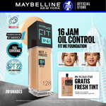 MAYBELLINE OFFICIAL Fit Me Matte + Poreless Liquid Foundation Make Up 30ml SPF 22 Makeup Ringan High Cover 16 Jam Oil Control Cushion Foundation Bedak Padat Cushion Foundation Bedak Padat Concealer BB Cream Foundation Waterproof Skin Tint Fondation