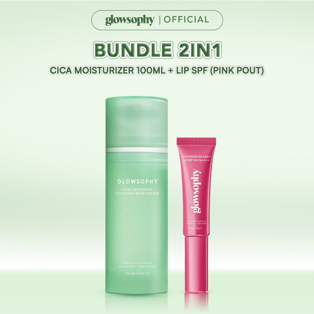 Glowsophy Watermelon Daily Lip SPF 50 PA++++ - Melindungi dari sinar UVB dan UVA, Menjaga bibir tetap lembap, lembut, dan sehat, Kilau natural untuk bibir lembut dan tampak sehat sepanjang hari