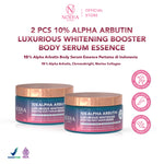 Noera 2 Pcs 10% ALPHA ARBUTIN Luxurious Whitening Booster Body Serum Essence