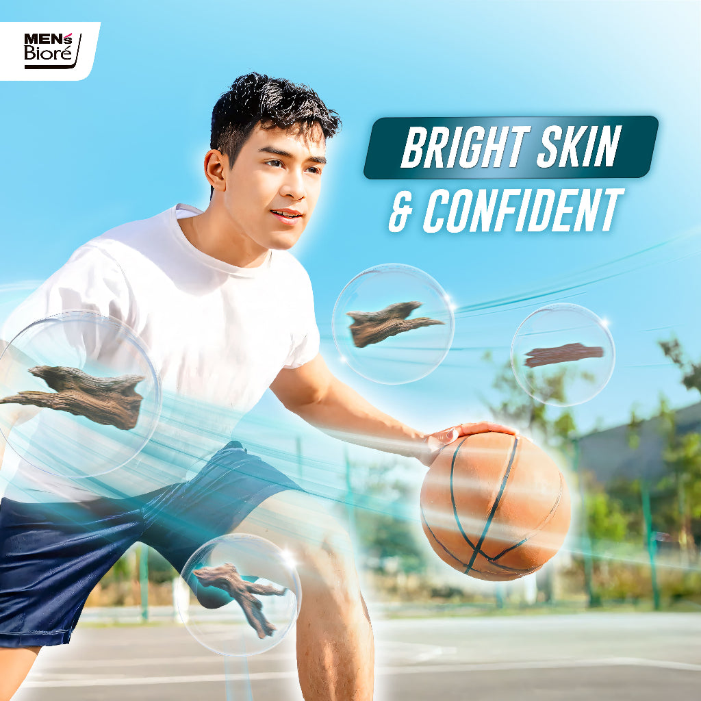 Men's Biore Body Foam Sabun Mandi Cair Pria Bright Action 250 ml Botol