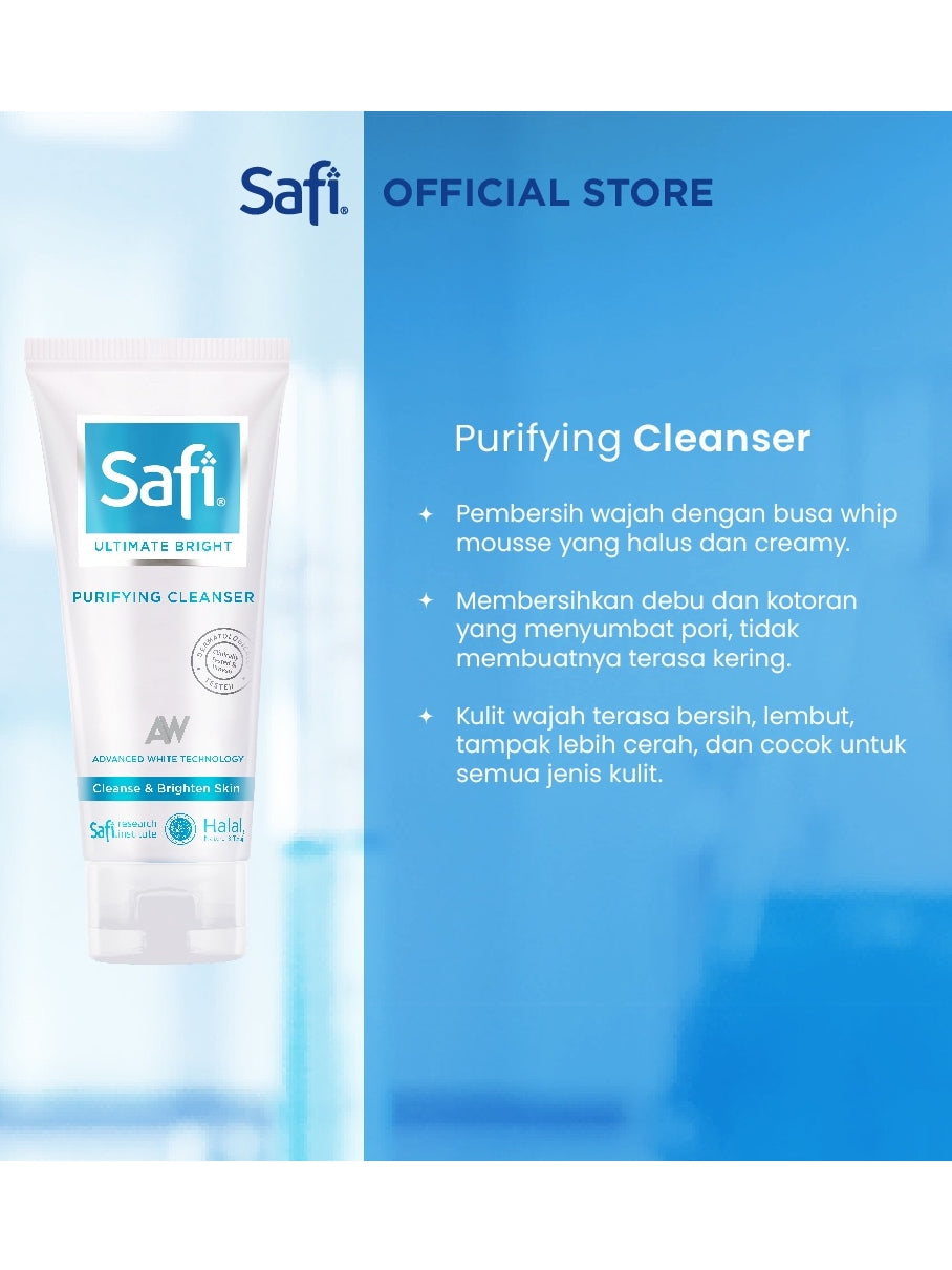 SAFI ULTIMATE BRIGHT PURIFYING CLEANSER 100GR - Foam Cleanser