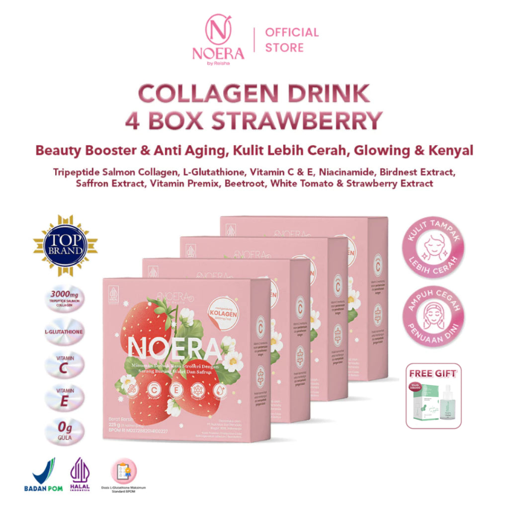 Noera Paket 4 Box Collagen Drink Improved Formula