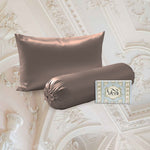 BUNDLE Sarung Bantal dan Guling Set PREMIUM Satin Silk Beauty Boost Pillowcase dan Bolster Case