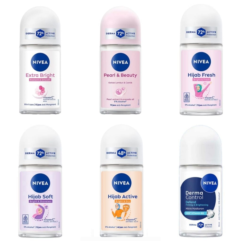Nivea Deodoran Roll On Wanita 50 Ml Kemasan
