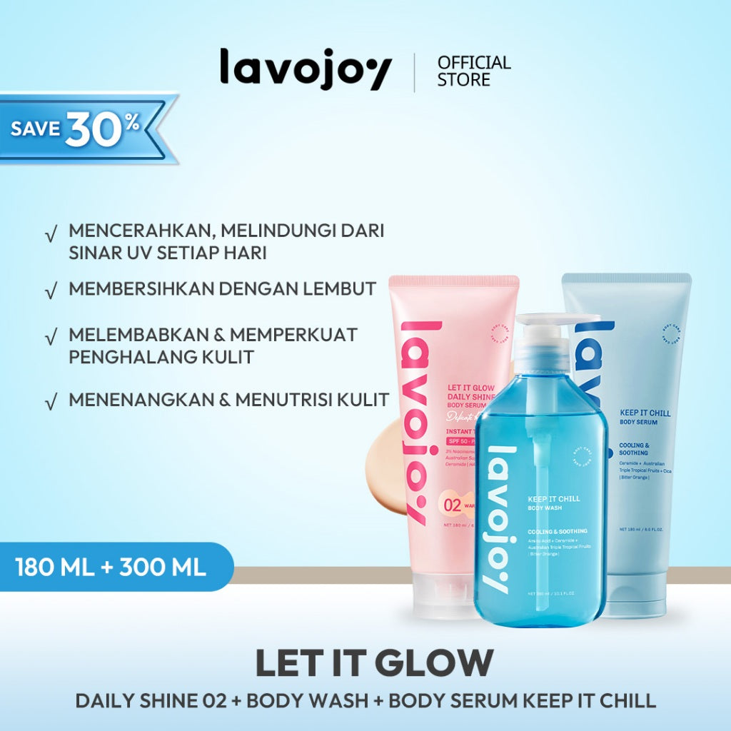 Lavojoy Keep It Chill Body Serum 180ml | Calm Down And Hydrate Skin | Body Lotion | Sensasi Dingin | Menenangkan Kulit | Memperkuat Skin Barrier | Ceramide + Centella Asiatica + Mint Extracts