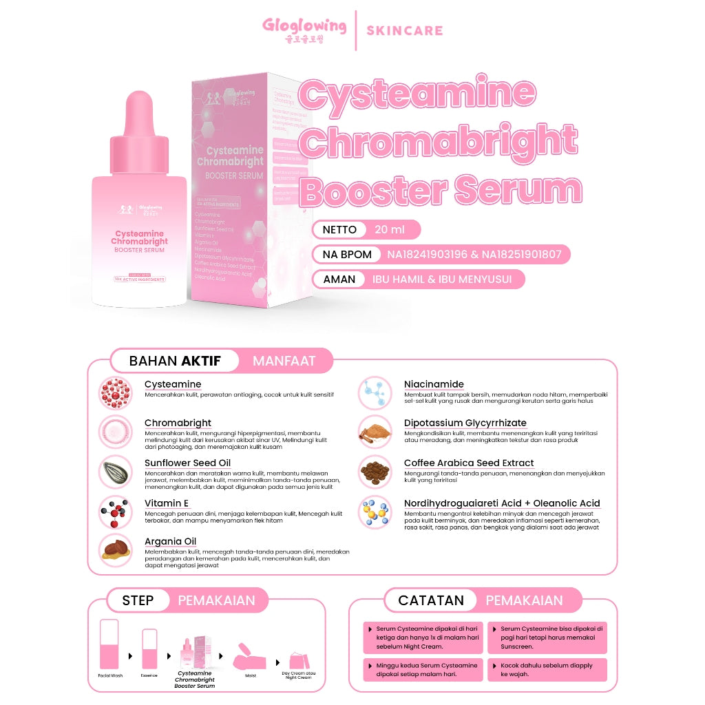 GLOGLOWING Cysteamine Chromabright Booster Serum 20ml