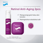 FACERINNA 2pcs Skincare Duo | Moisturizer + Serum | B5 Repair Salicylic Acid Acne Control Niacinamide Brightening Retinol Anti-Aging