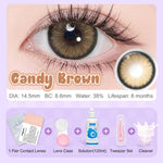 [Mata Besar Yang Polos]Magister Softlens 14.50MM Minus (0.00 s/d -6.00) Sepasang Softlens free Air softlens Stick Kit dan Lens cleaner
