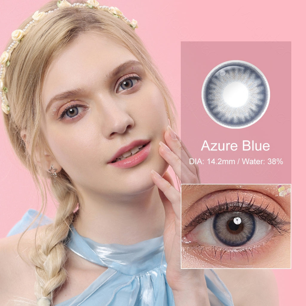 Magister Softlens 14.2mm -14.5mm For Big Eyes Sepasang Normal Lensa kontak warna kadar air 38% soflens
