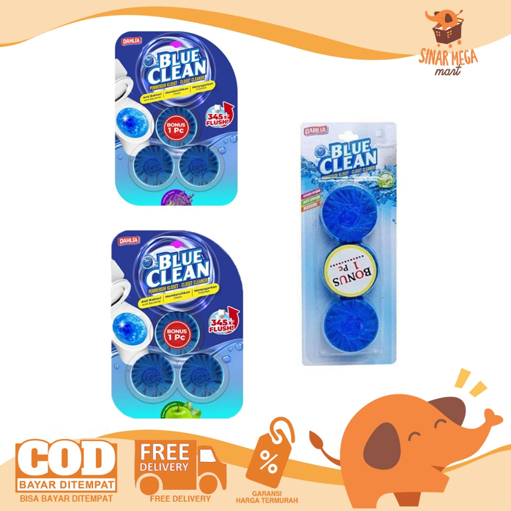 Dahlia Blue Clean Pembersih Kloset Isi 3 Pewangi Disinfektan Toilet