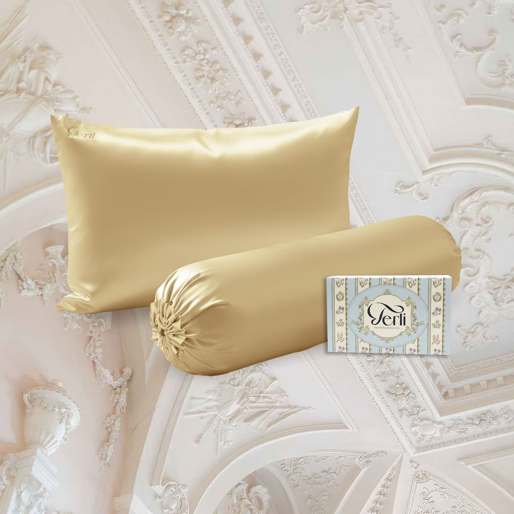 Hampers | Wedding Gift Set | Birthday Gift Set | BUNDLE Sarung Bantal dan Sarung Guling PREMIUM Satin Silk Terlibeauty