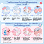 [Candy Brown Minus 8.00]Magister Softlens Berwarna Sepasang Big Eyes 14.5mm Candy Brown Allure Gray Softlens 6bulan