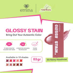 Emina Glossy Stain Lip Tint Bibir Glossy Finish Melembabkan